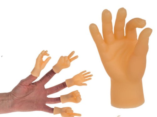 Mini pacynka na palce - gesty dłoni Palczaste ręce 1.jpg