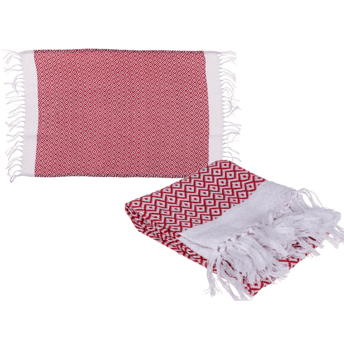 Ręcznik fouta czerwono-biały 45x70 cm Sauna Basen (1).png