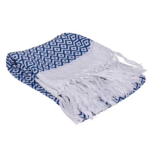 Ręcznik fouta niebiesko-biały 45x70 cm Sauna Basen (2).png