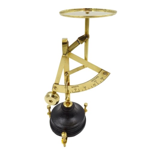 Mała Waga Kuchenna Retro mosiądz drewno Dekoracja (2).jpg