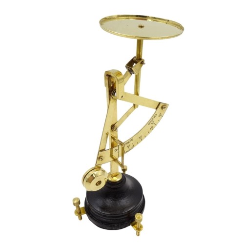 Mała Waga Kuchenna Retro mosiądz drewno Dekoracja (3).jpg