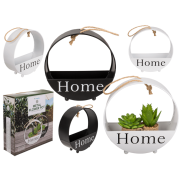 Metalowa Ścienna Doniczka Home 2szt czarna i biała (1).png