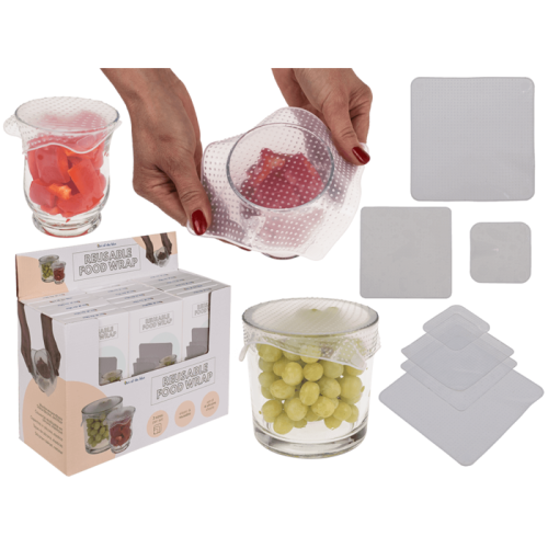 Okłady do żywności Pokrowce 4szt Silikon na talerz (1).png