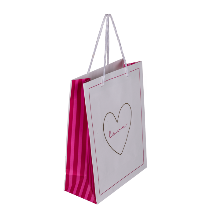 Torba prezentowa LOVE 18 x 8 x 23 cm biała różowa (1).png