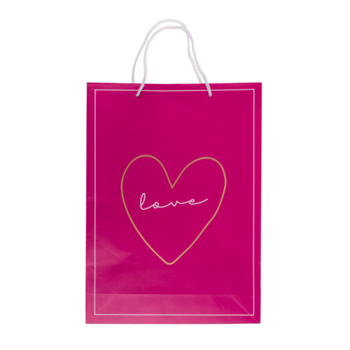 Torba prezentowa LOVE 25x8,5x34 cm biała różowa (2).png
