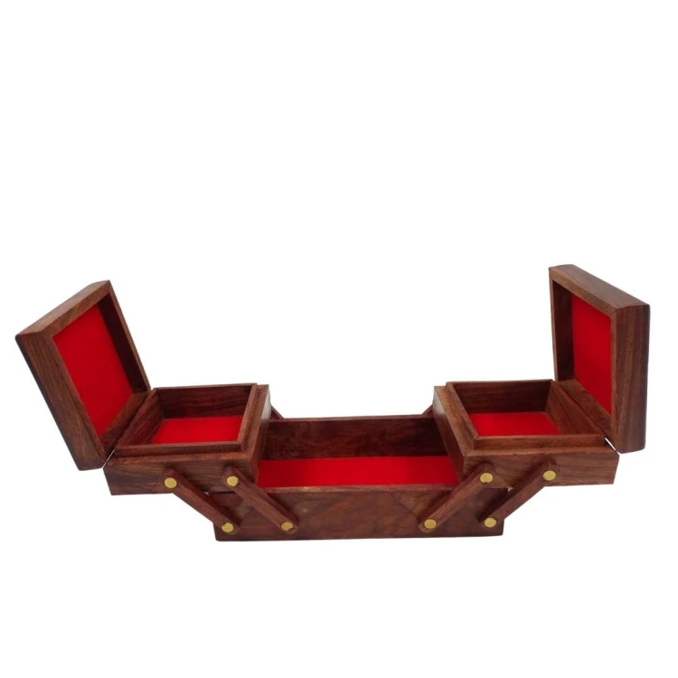 Rozkładany kuferek na biżuterię Szkatułka Pudełko (2).jpg