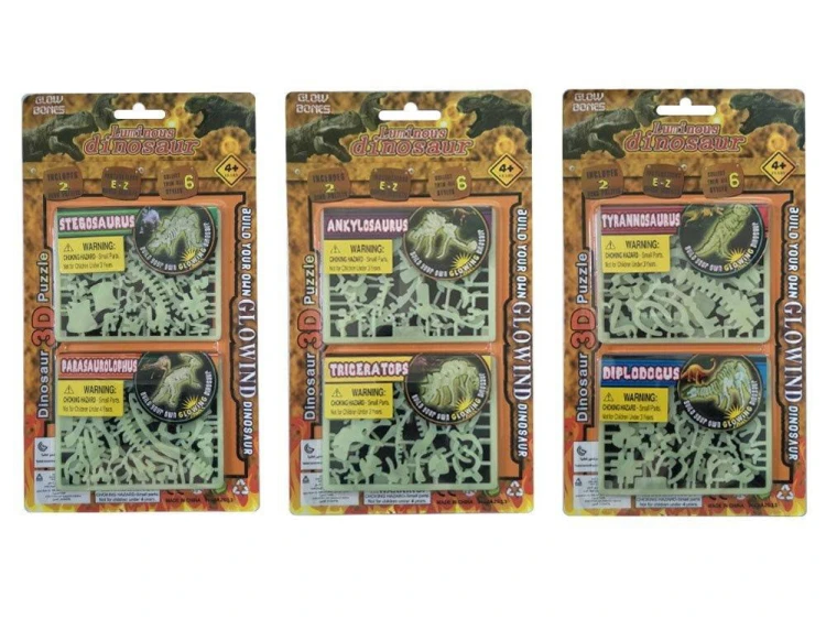 Dinozaur do Składania świeci w ciemności 2 szt 2.jpg