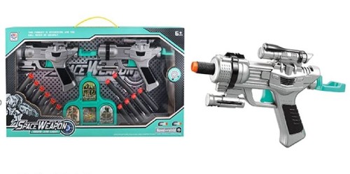Broń kosmiczna zest 2 pistolety na piankowe lotki .jpg