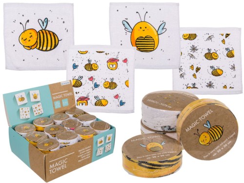 Magiczny ręczniczek Pszczółki Powiększa się 30x30 2.jpg