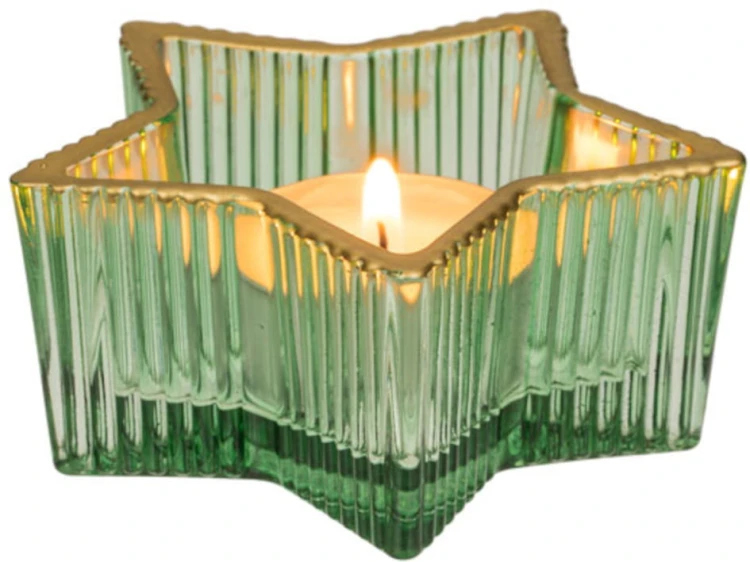 Świecznik gwiazda na tealight świeczkę Szklany 1.jpg