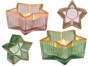 Świecznik gwiazda na tealight świeczkę Szklany 2.jpg