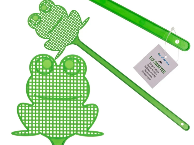 Łapka na muchy Żabka Żaba zielona Packa na Owady .jpg