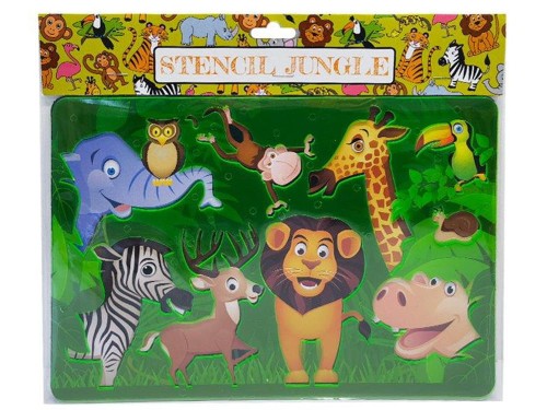 Szablon do Rysowania - zwierzęta dżungli DIY wzory 1.jpg