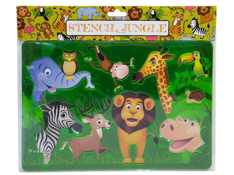 Szablon do Rysowania - zwierzęta dżungli DIY wzory 1.jpg