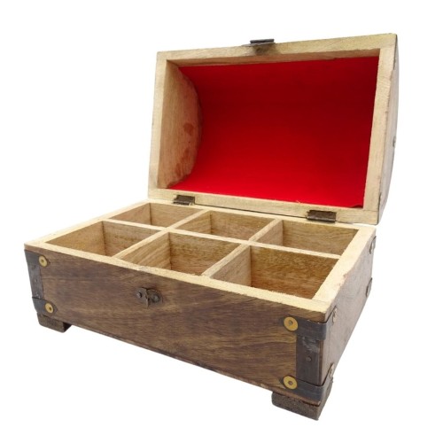 Szkatułka Drewniana zdobienia metal Skrzynka Kufer (2).jpg