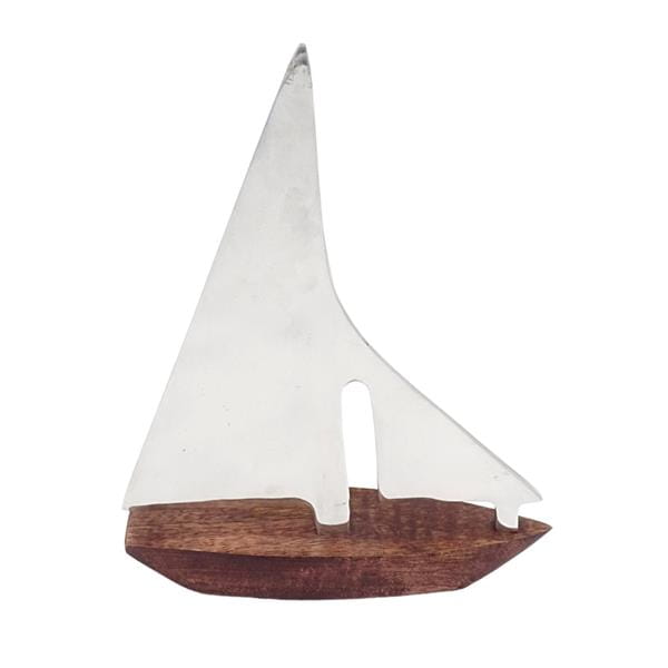 Figurka dekoracyjna jacht 27 cm Zagłówka Aluminium (1).jpg