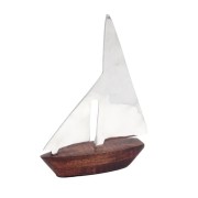 Figurka dekoracyjna jacht 27 cm Zagłówka Aluminium (3).jpg