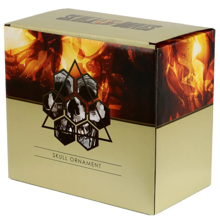 Figurka Złota Czaszka Punk Mohican Pank Irokez 15cm (3).jpg