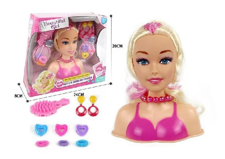 Lalka do czesania z akcesoriami M Głowa mix wzorów 1.jpg