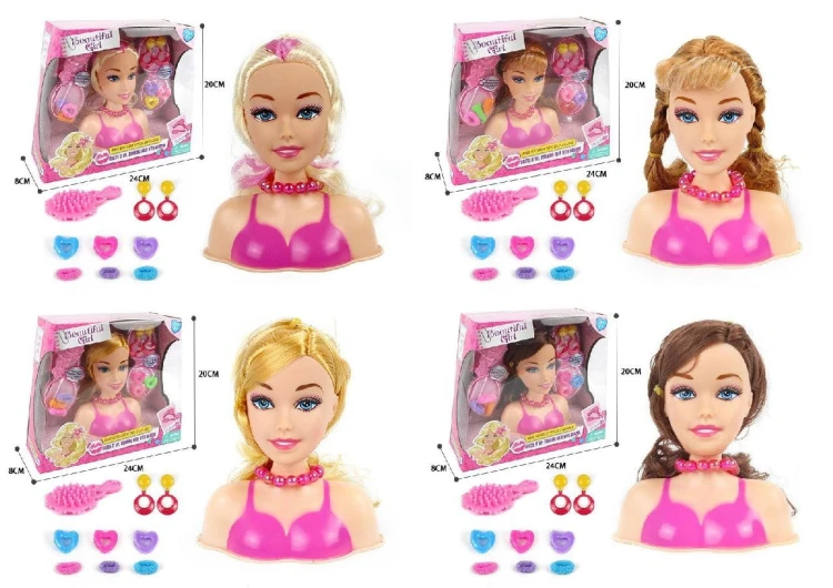 Lalka do czesania z akcesoriami M Głowa mix wzorów 2.jpg