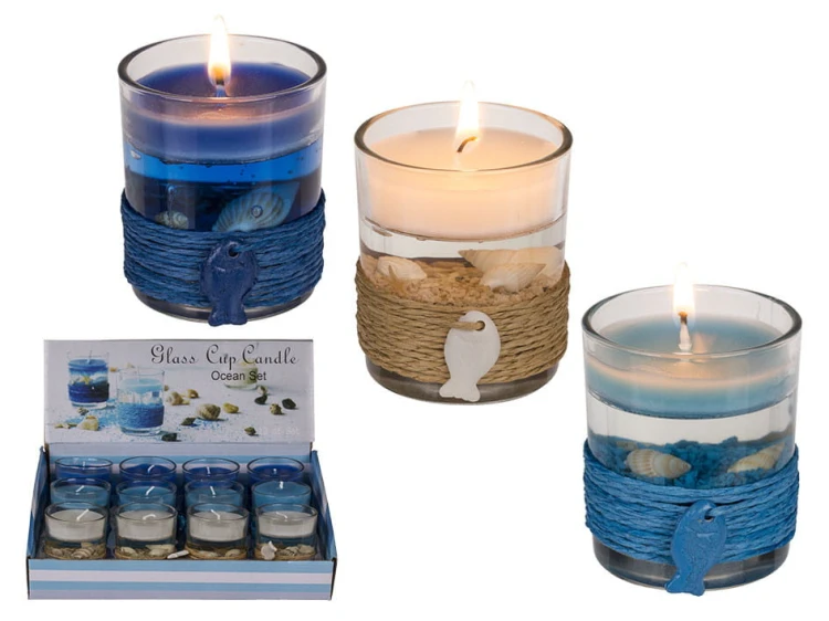 Świeczka morska Zapachowa Pachnąca muszle mix 2.jpg