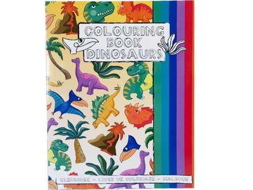 Kolorowanka z naklejkami dla dzieci - Dinozaury A4 1.jpg