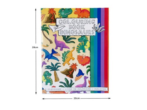 Kolorowanka z naklejkami dla dzieci - Dinozaury A4 2.jpg