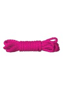 Mini lina erotyczna Kinbaku 1,5 m - różowa Sznur (3).jpg