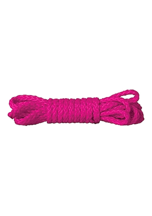 Mini lina erotyczna Kinbaku 1,5 m - różowa Sznur (3).jpg