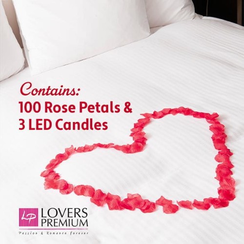 Płatki róży dla kochanków + świece LED Miłosne (2).jpg