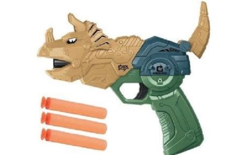 Dinozaur - Pistolet na piankowe lotki 3 Pociski 1.jpg