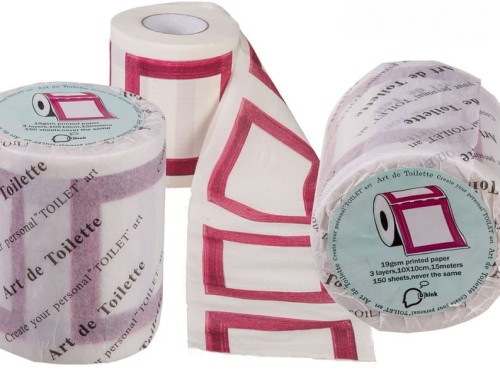 PAPIER TOALETOWY ZRÓB TO SAM RAMKA NA OBRAZ CZERWONA