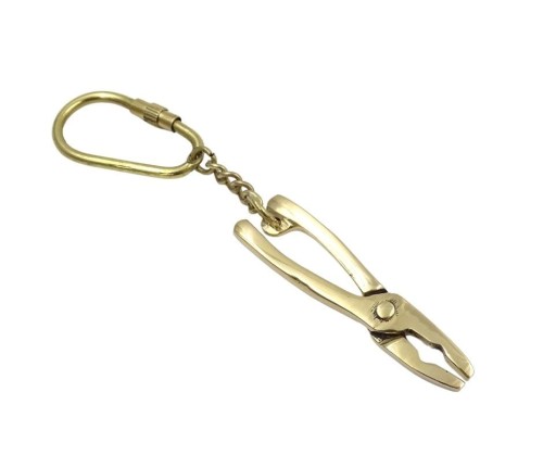 Brelok elektryka z mosiądzu - kombinerki Breloczek (2).jpg