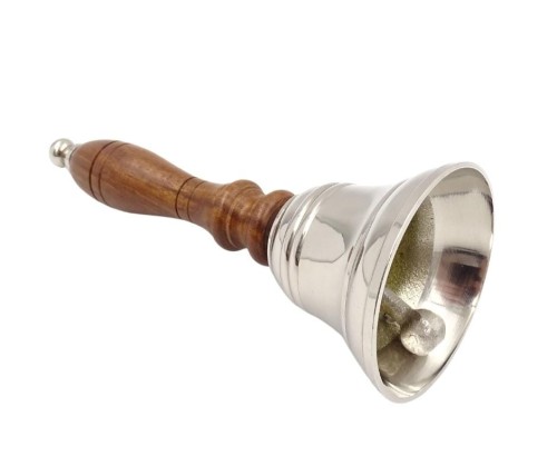 Dzwonek ręczny Mosiądz rączka Nauczycielski Retro (1).jpg