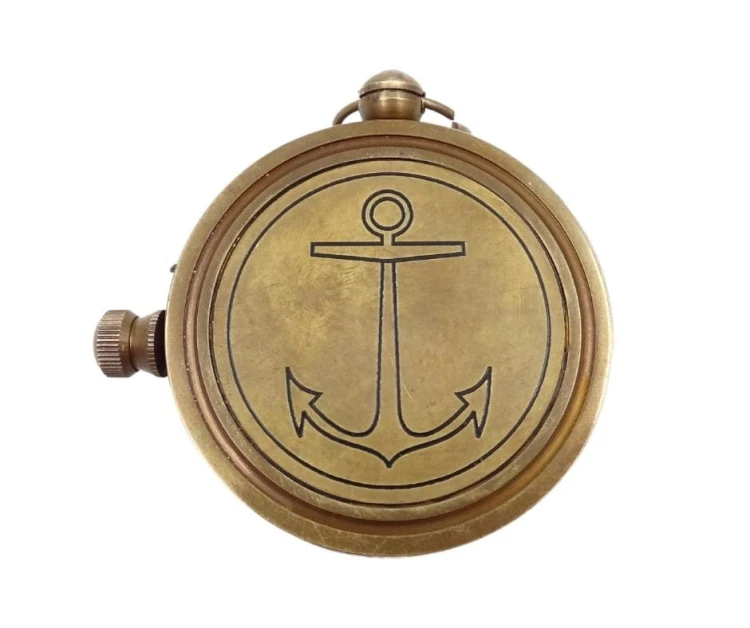 Kompas Mosiężny w skórzanym etui Retro Figurka (6).jpg