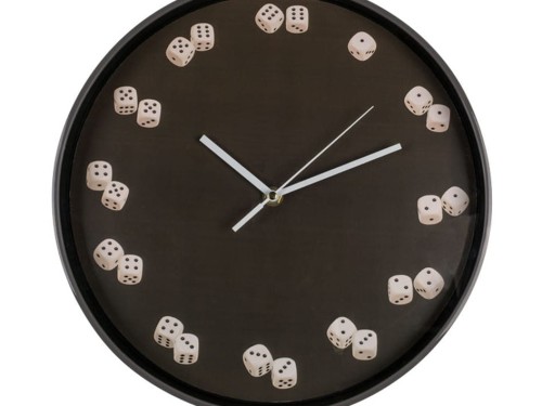 Zegar ścienny Kości do gry Hazardzisty kostki 30cm 1.jpg