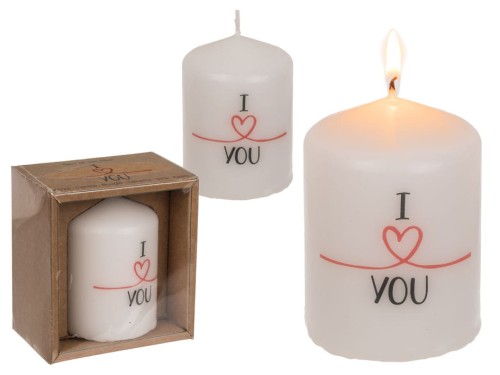 Świeca prezent - I love you Świeczka Walec Miłosna .jpg