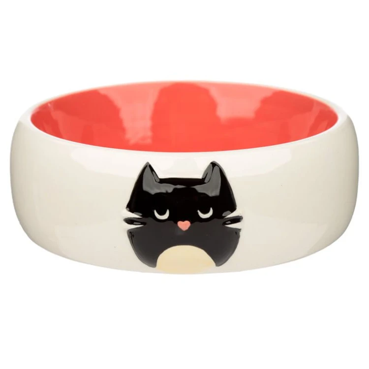 Ceramiczna miska dla zwierząt Feline Fine - różowa (1).jpg