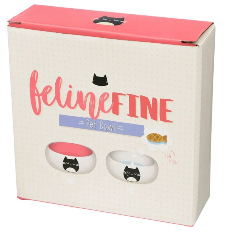 Ceramiczna miska dla zwierząt Feline Fine - różowa (3).jpg