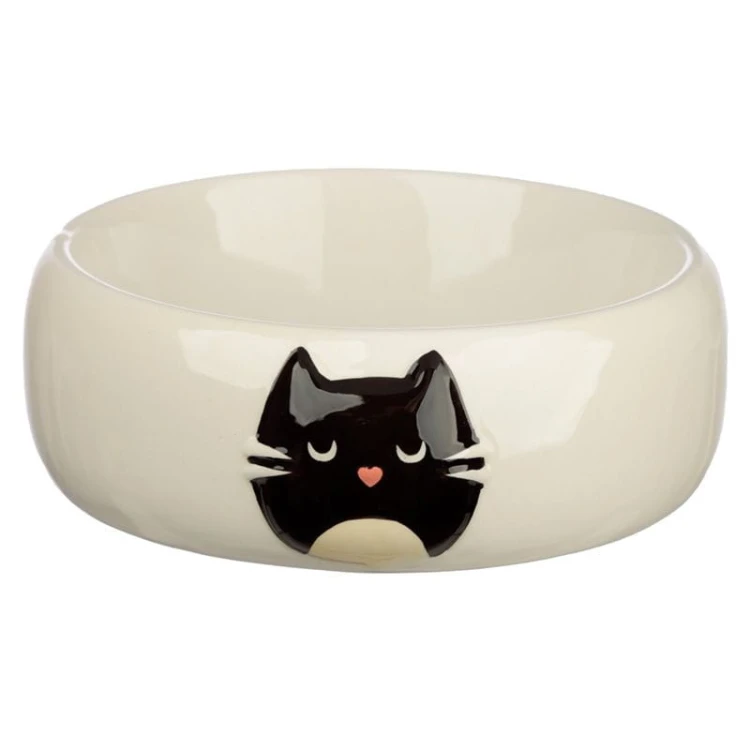 Ceramiczna miska dla zwierząt Feline Fine - biała (1).jpg