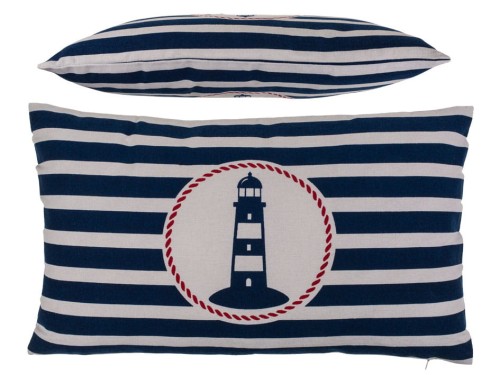 Dekoracyjna poduszka z latarnią 50x30 cm Morska .jpg