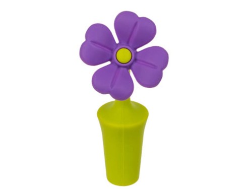 Zatyczka do Butelki silikon Kwiatek mix Wino Piwo 1.jpg