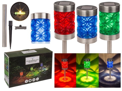 Lampa Solarna słupek LED ogrodowa - 3 sztuki 2.jpg