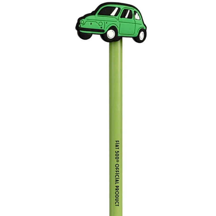 Ołówek Fiat 500 z gumką kolory Fana Motoryzacji (1).jpg