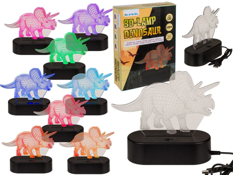 Lampka Dinozaur-Triceratops LED zmieniająca kolory .jpg