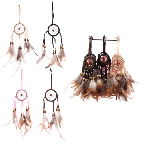 Mini Łapacz snów - dreamcatcher Zawieszka Ozdoba (2).jpg