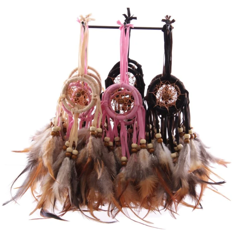Mini Łapacz snów - dreamcatcher Zawieszka Ozdoba (3).jpg