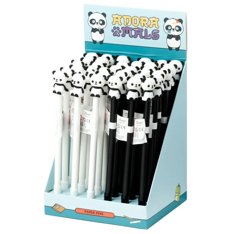 Cienkopis długopis panda Biały Czarny (4).jpg