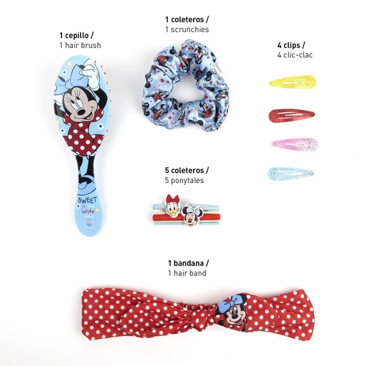Kosmetyczka Myszka Minnie z akcesoriami do włosów (3).jpg