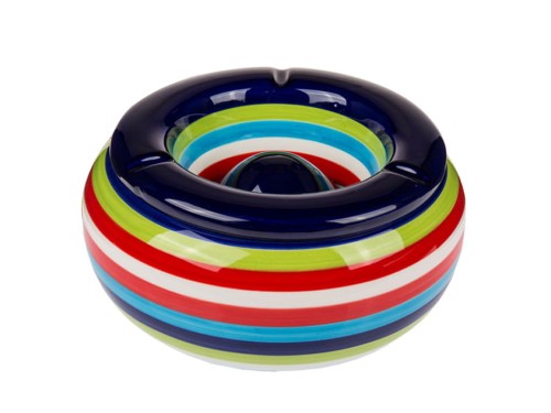 CERAMICZNA DUŻA POPIELNICZKA - DWUCZĘŚCIOWA 23 CM 1